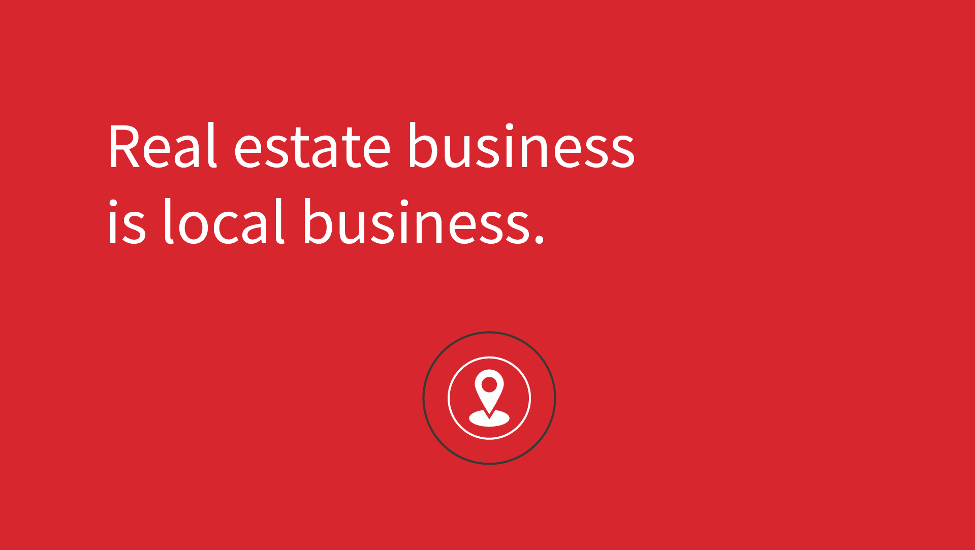 Gillitzer - real estate business is loacal business